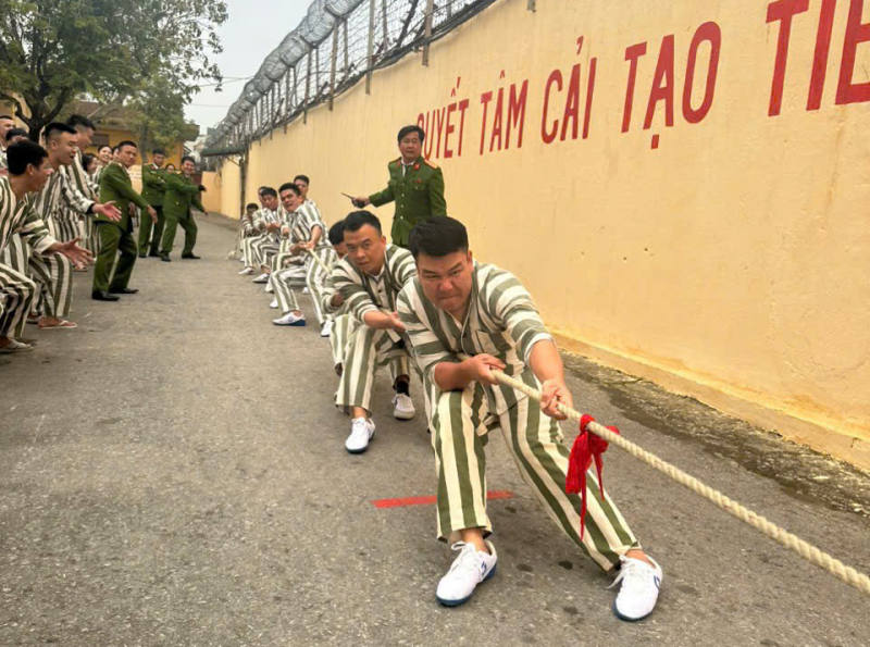 Tết đoàn viên ở Trại tạm giam Công an tỉnh Thanh Hóa -0