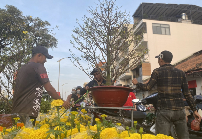 Chiều tối 28 tháng Chạp: Người dân TP Hồ Chí Minh tất bật mang Xuân về nhà -4