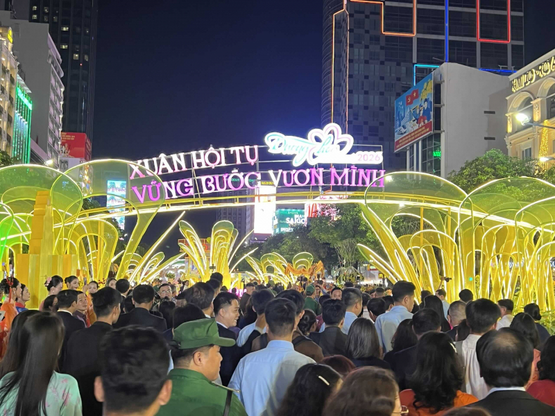Khai mạc Đường hoa Nguyễn Huệ Tết Bính Ngọ 2026 -0