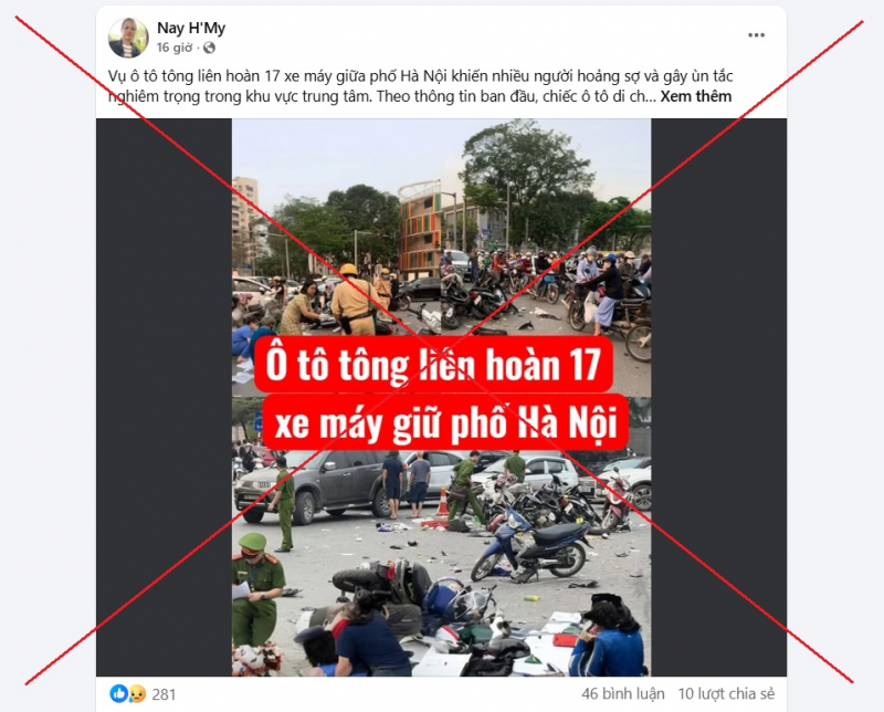 Mùng 2 Tết lên mạng đăng tin tai nạn gây hoang mang xã hội  -0