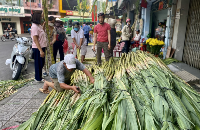 Lạ lùng chợ mía “vía trời” mùng 8 Tết chỉ họp chợ trong 2 ngày -5