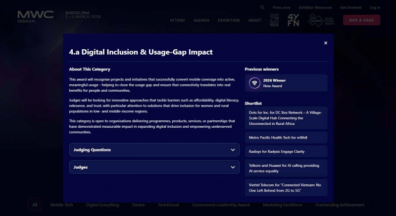 Viettel Telecom được đề cử GLOMO Award– “OSCAR của ngành di động” nhờ sáng kiến “Không để ai bị bỏ lại phía sau” -0