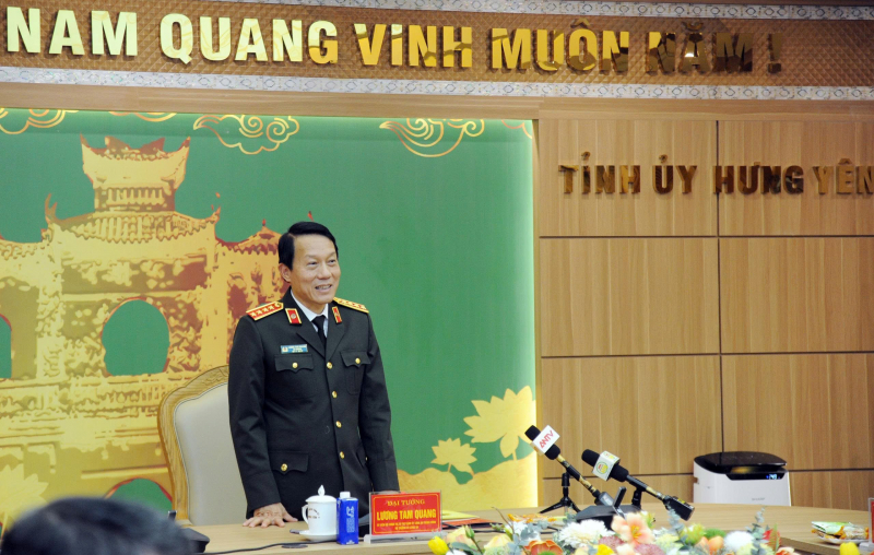 Bộ trưởng Lương Tam Quang thăm, chúc Tết đảng bộ, chính quyền và nhân dân tỉnh Hưng Yên -0