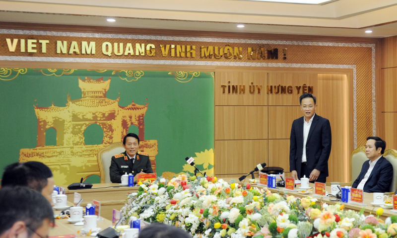 Bộ trưởng Lương Tam Quang thăm, chúc Tết đảng bộ, chính quyền và nhân dân tỉnh Hưng Yên -0