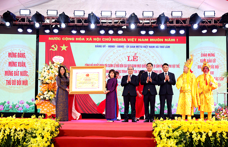 Khai mạc Lễ hội Đền Sái và cấp Bằng ghi danh Di sản văn hoá phi vật thể quốc gia -0