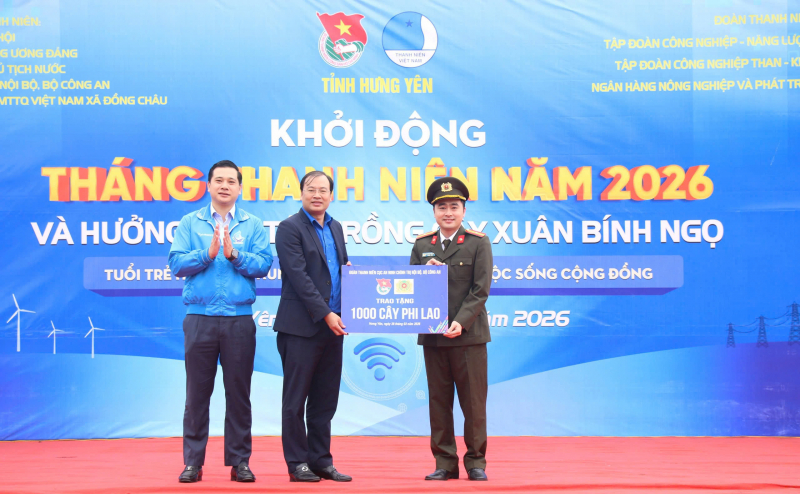 Tuổi trẻ Cục An ninh chính trị nội bộ hưởng ứng Tết trồng cây và Tháng Thanh niên tại Hưng Yên -0