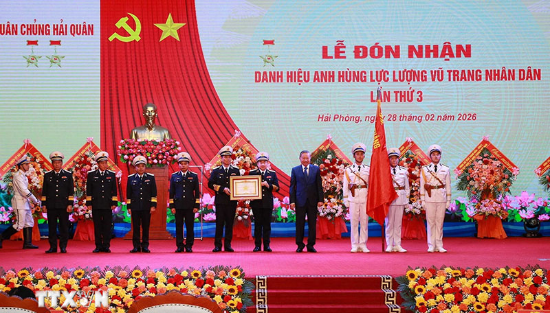 Phát biểu của Tổng Bí thư Tô Lâm tại Lễ đón nhận Danh hiệu Anh hùng Lực lượng Vũ trang Nhân dân của Quân chủng Hải quân -0