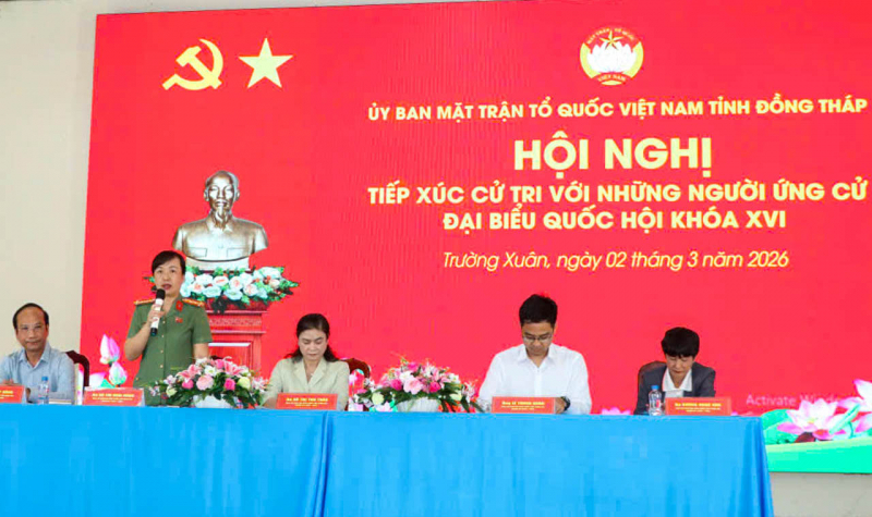 Nữ Phó Giám đốc Công an Đất sen hồng được giới thiệu ứng cử đại biểu Quốc hội khóa XVI -0