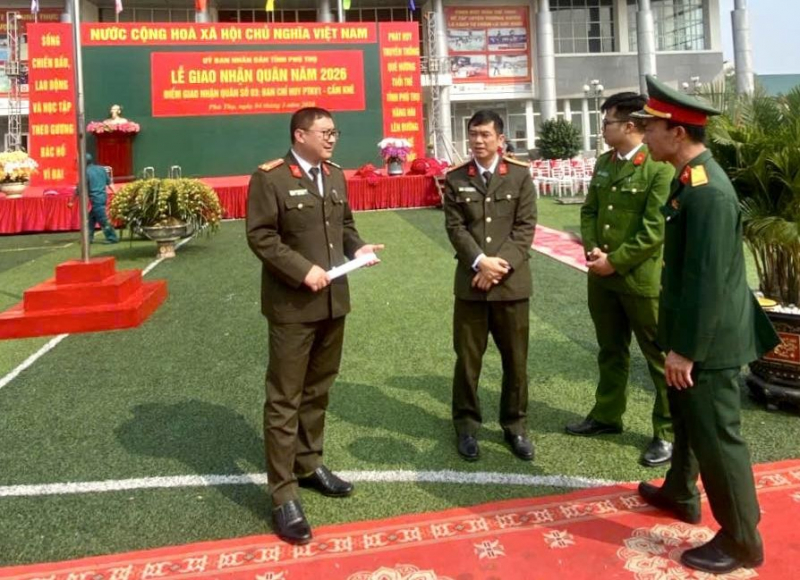 Điểm sáng trong công tác tuyển quân của Công an tỉnh  Phú Thọ -0