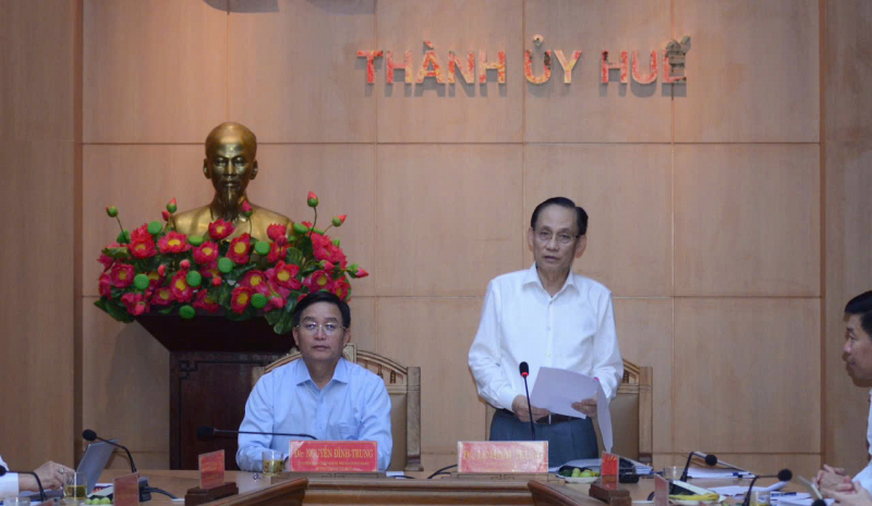 Công bố quyết định kiểm tra, giám sát của Bộ Chính trị, Ban Bí thư đối với Ban Thường vụ Thành ủy Huế -0