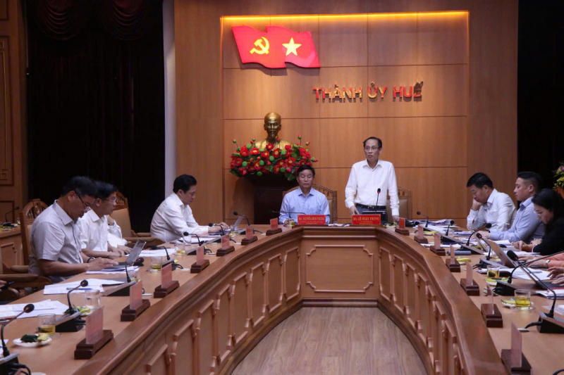 Công bố quyết định kiểm tra, giám sát của Bộ Chính trị, Ban Bí thư đối với Ban Thường vụ Thành ủy Huế -0