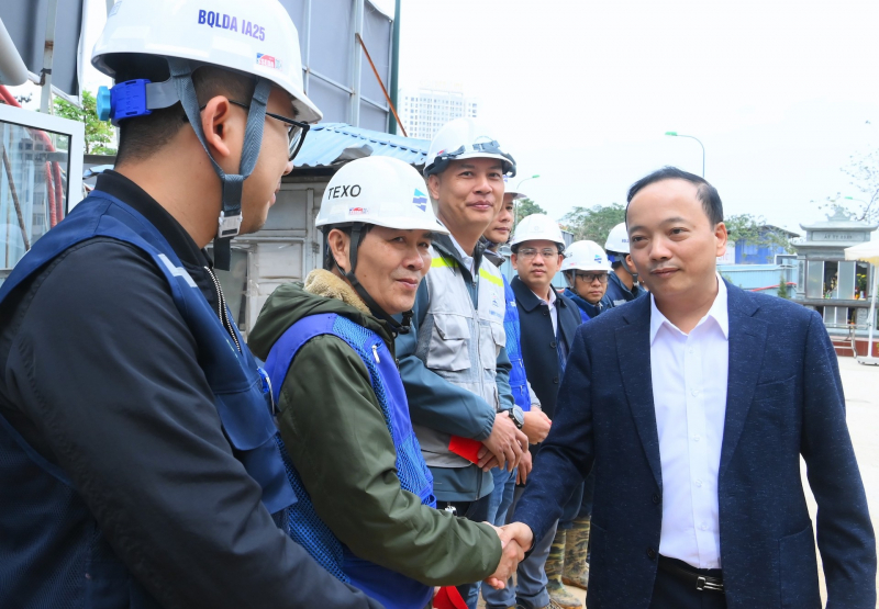 Thứ trưởng Đặng Hồng Đức kiểm tra tiến độ triển khai các dự án xây dựng nhà ở cho lực lượng vũ trang Công an nhân dân -0