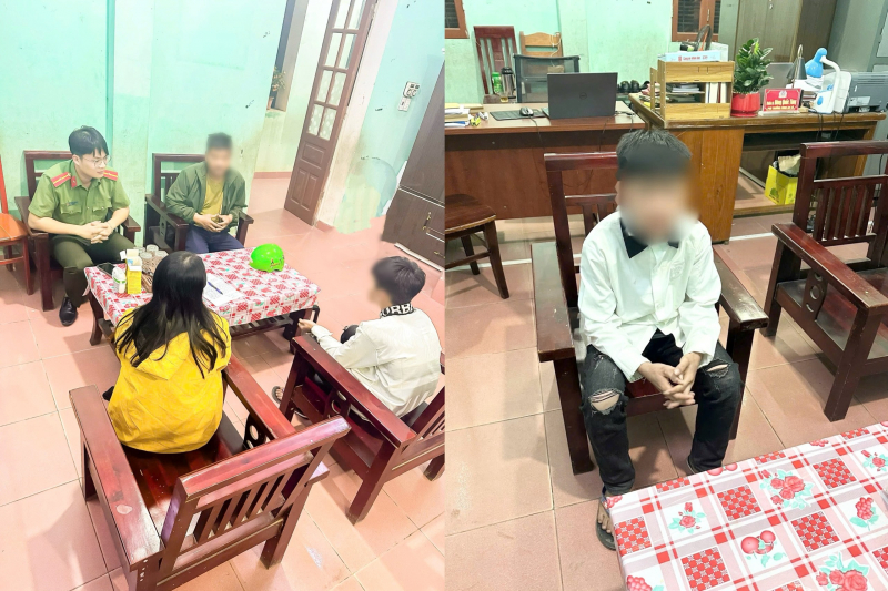 Công an xã Thái Sơn kịp thời hỗ trợ cháu bé đi lạc trở về với gia đình -0