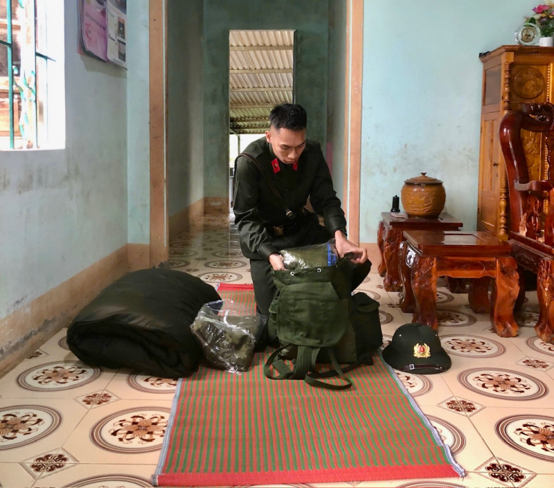 Những thanh niên ở đại ngàn Trường Sơn ước mơ khoác màu áo lính Công an -0