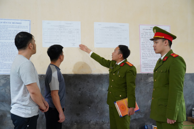 Công an Thái Nguyên đảm bảo quyền bầu cử của người bị tạm giữ, tạm giam -0