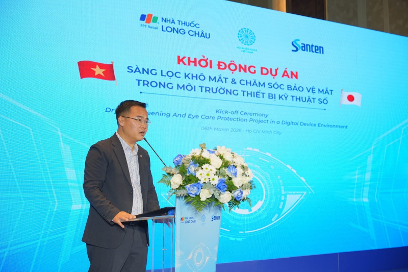 Long Châu đồng hành thương hiệu nhãn khoa Nhật Bản Santen khởi động chương trình tầm soát khô mắt sớm cho cộng đồng -0