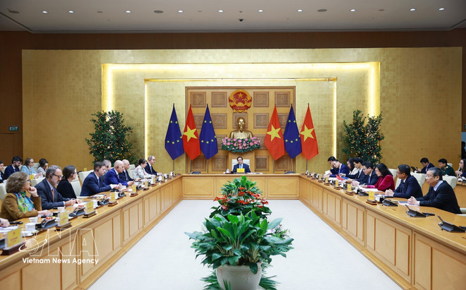 PM receives EU Ambassadors, Chargé d'affaires in Vietnam -0