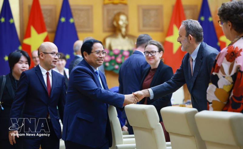 PM receives EU Ambassadors, Chargé d'affaires in Vietnam -0