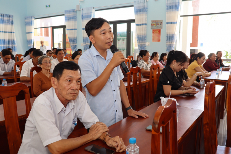 Cử tri các xã đảo ở Vĩnh Long gửi gắm nhiều ý kiến tâm huyết đến ứng viên ĐBQH khóa XVI -0