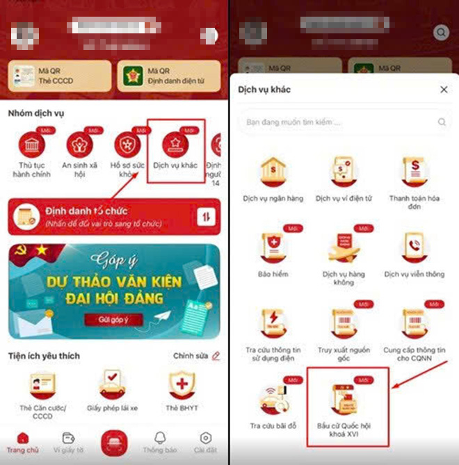 VNeID hỗ trợ người dân tra cứu và cập nhật khu vực bỏ phiếu, danh sách người ứng cử -0
