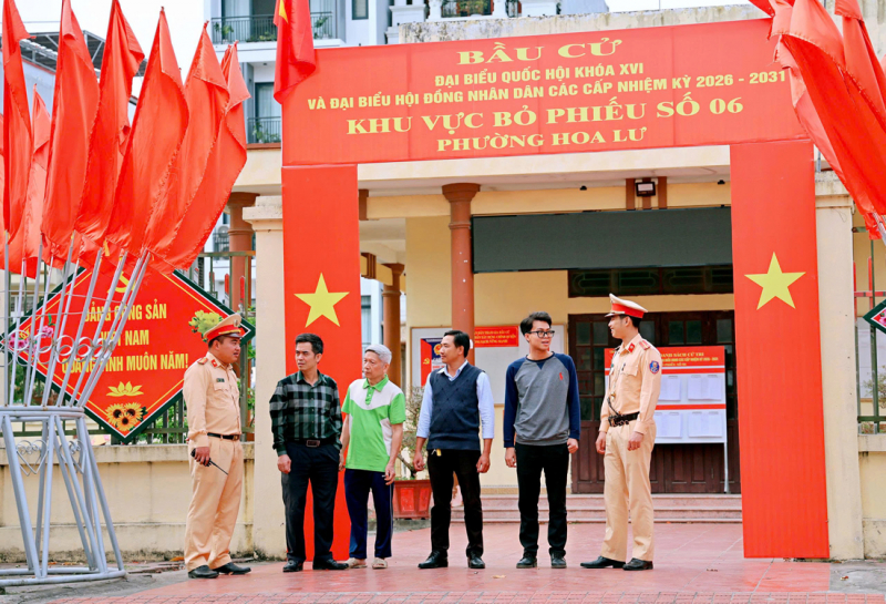 Công an Ninh Bình tăng cường đảm bảo an ninh, an toàn phục vụ bầu cử -0
