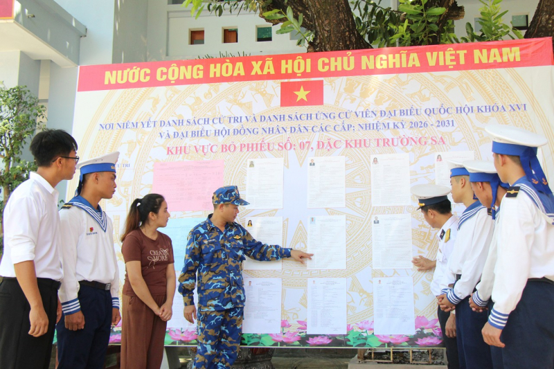 Đặc khu Trường Sa tổ chức bầu cử sớm tại 20 khu vực đảm bảo dân chủ, an toàn -0