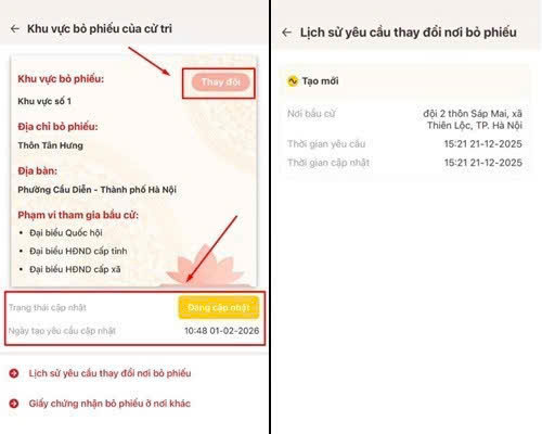 Qua VNeID người dân tra cứu khu vực bỏ phiếu, danh sách người ứng cử -0