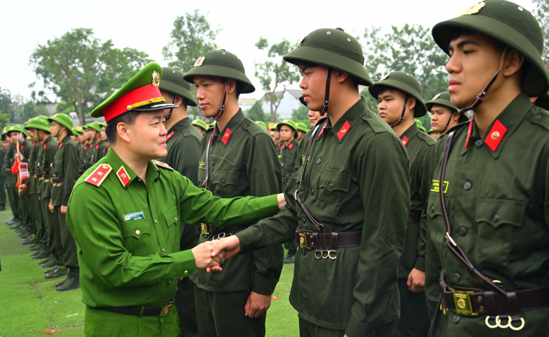 Khai giảng khóa huấn luyện cho gần 17 nghìn chiến sĩ mới tại Bộ Tư lệnh Cảnh sát cơ động -0