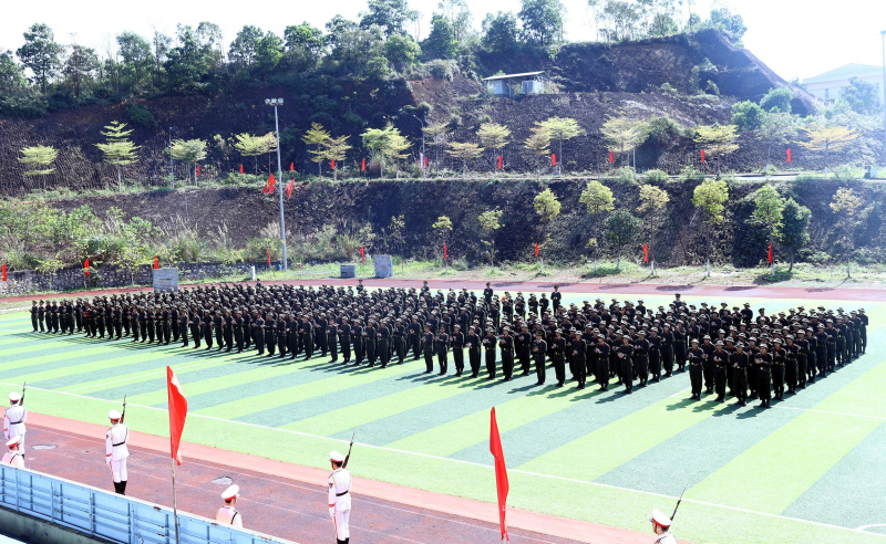 465 chiến sĩ nghĩa vụ Cảnh vệ bắt đầu hành trình rèn luyện -0