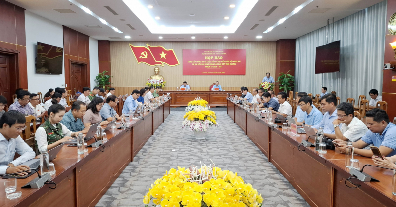 Cà Mau họp báo thông tin về công tác bầu cử -0