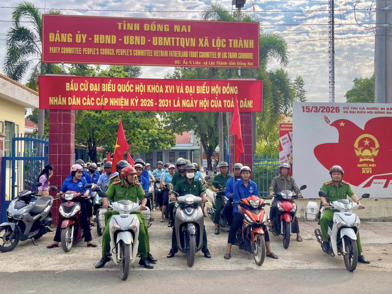 Rộn ràng “Ngày hội non sông” nơi biên giới của tỉnh Đồng Nai -0