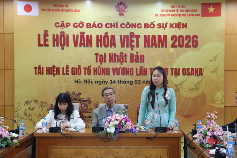 Họp báo công bố “Lễ hội Văn hóa Việt Nam tại Nhật Bản – Tái hiện Lễ Giỗ Tổ Hùng Vương lần thứ 9” -1