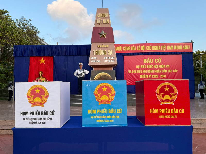 Đảo Trường Sa ở đặc khu Trường Sa sẵn sàng cùng cả nước trong “Ngày hội non sông” -0