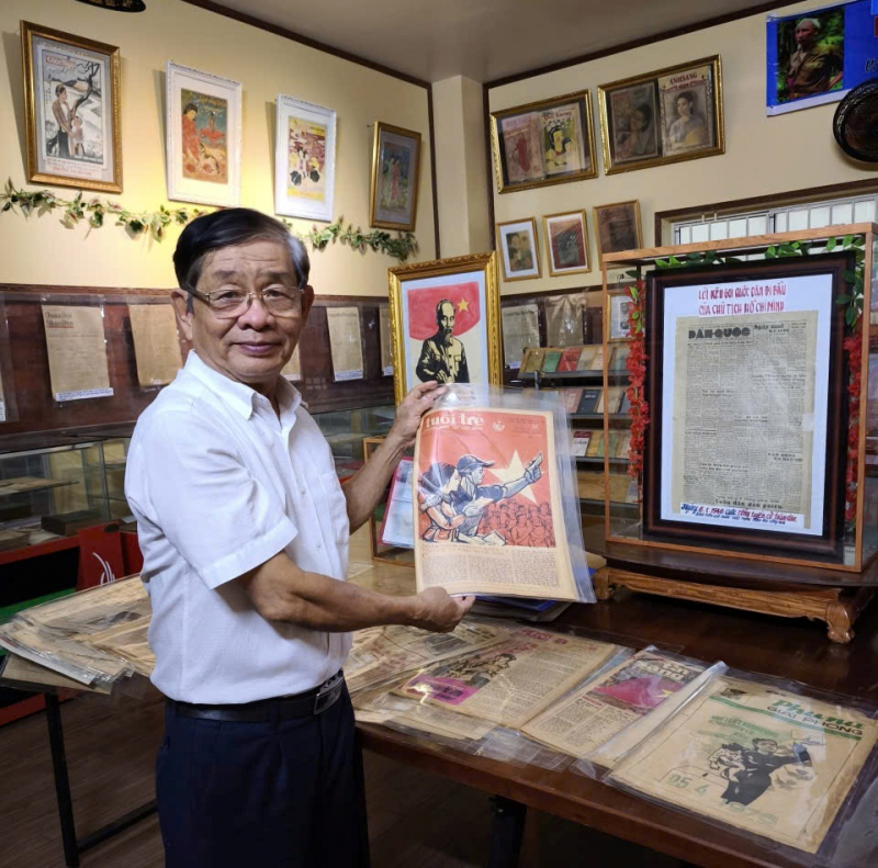 Người cựu chiến binh với đam mê, tâm huyết sưu tầm những kỷ vật của các kỳ bầu cử Quốc hội -0