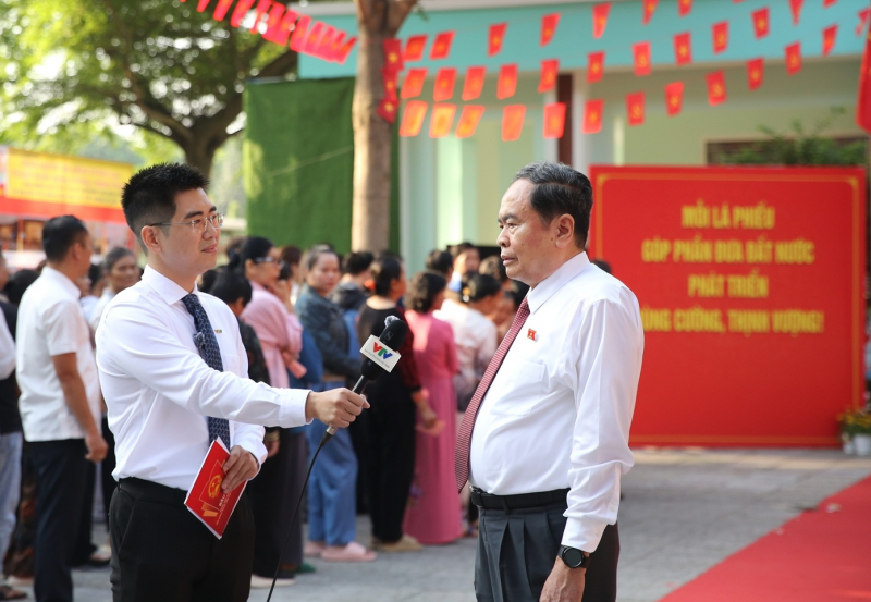 Chủ tịch Quốc hội Trần Thanh Mẫn dự lễ khai mạc bầu cử tại TP Hồ Chí Minh -1