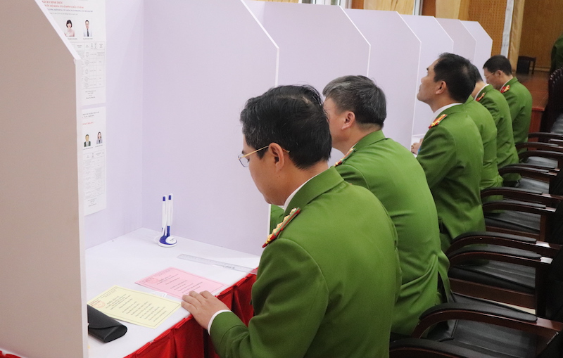 Trại tạm giam số 1, Công an TP Hà Nội đảm bảo quyền bầu cử của các cử tri 