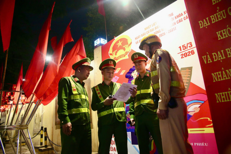 Công an Hà Nội bảo vệ tuyệt đối an ninh, an toàn cuộc bầu cử  -1