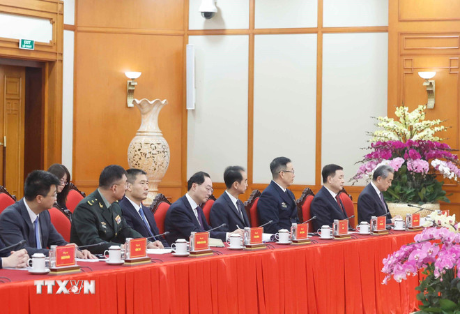 Tổng Bí thư tiếp các Bộ trưởng Trung Quốc nhân dịp Đối thoại chiến lược 3+3 -0