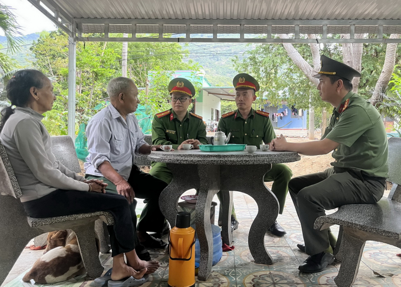 Công an xã ở một vùng đồng bào dân tộc Raglai nâng cao hiệu quả gần dân -0