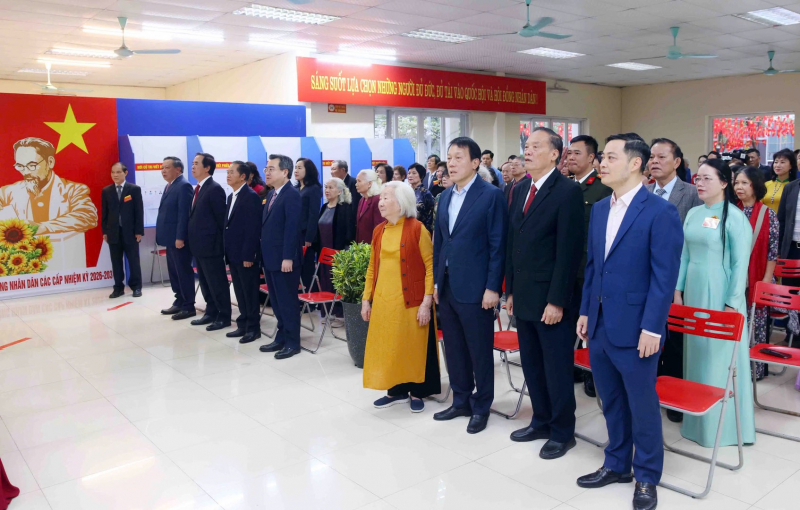 Minister Luong Tam Quang casts his vote in 2026 election -0