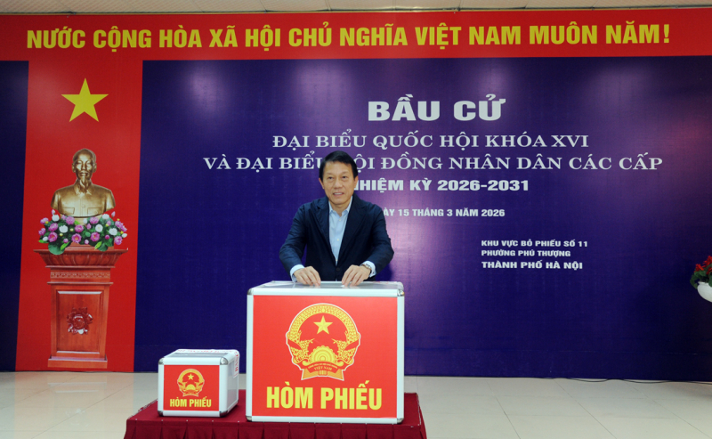 Minister Luong Tam Quang casts his vote in 2026 election -0