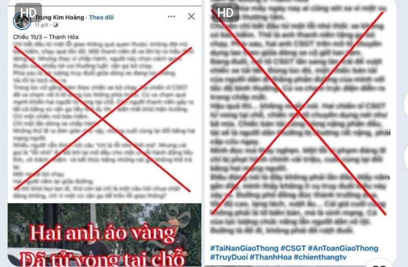 Bác bỏ thông tin bịa đặt “2 chiến sĩ CSGT hi sinh khi truy đuổi phương tiện vi phạm” -0