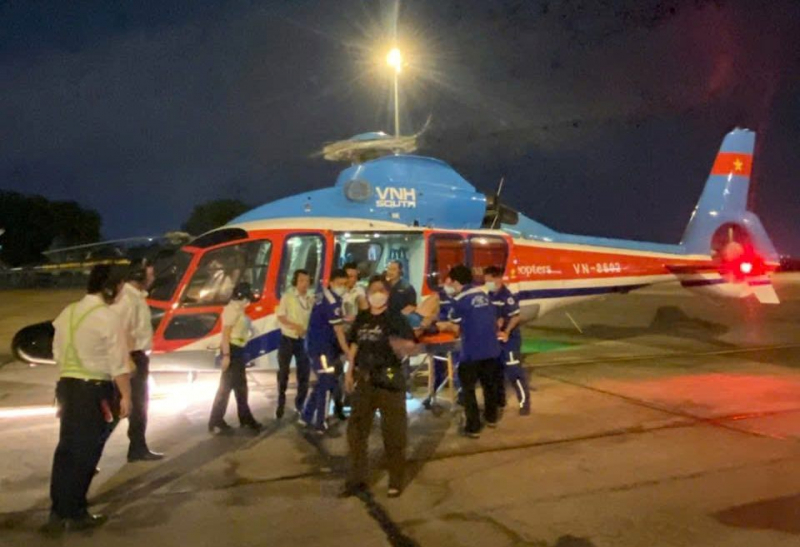 An ninh hàng không Côn Đảo: Kịp thời hỗ trợ chuyến bay trực thăng cấp cứu bệnh nhân -1