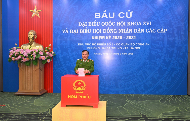 MPS leaders cast votes for deputies to the 16th National Assembly and People’s Councils -0