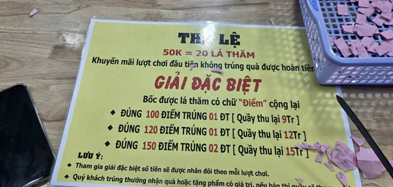 Bắt hàng chục đối tượng  dựng các gian hàng “ma” lừa đảo khách chơi rút thăm trúng thưởng -0