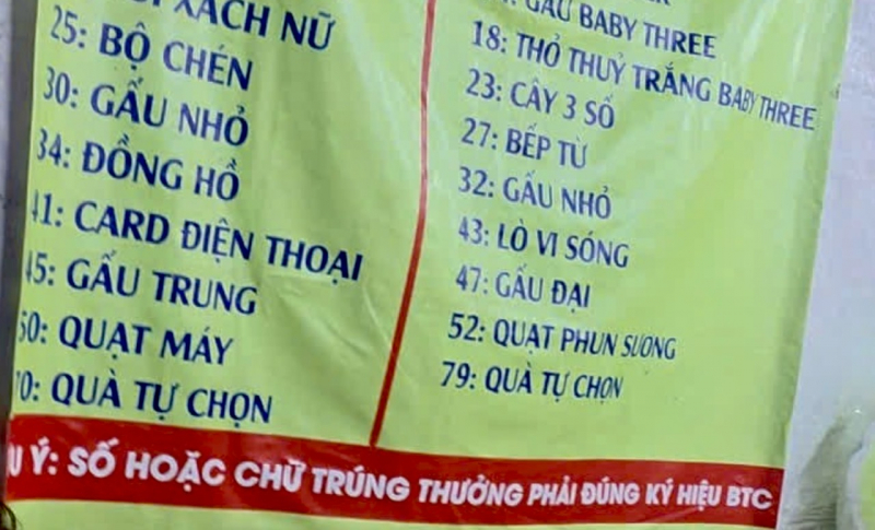 Bắt hàng chục đối tượng  dựng các gian hàng “ma” lừa đảo khách chơi rút thăm trúng thưởng -0
