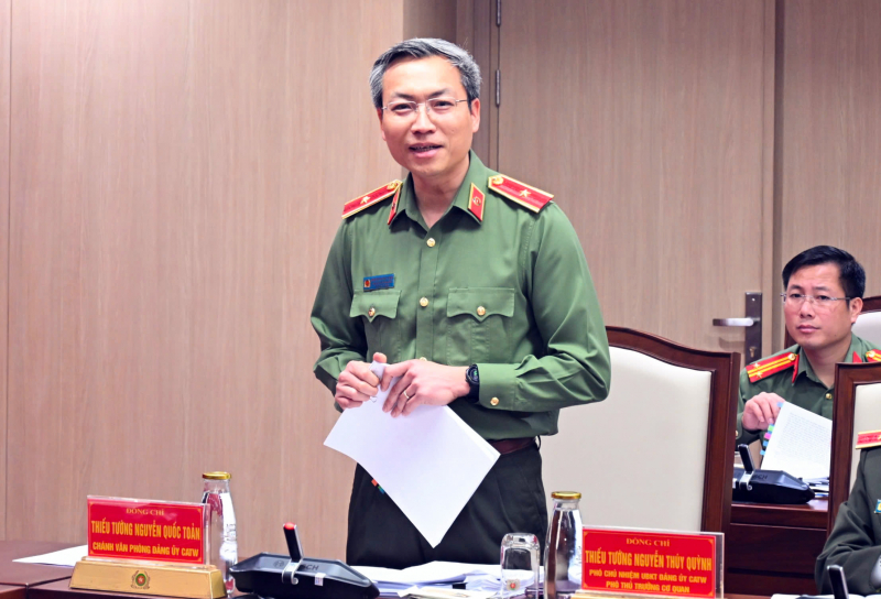 Đoàn kiểm tra, giám sát số 04 của Bộ Chính trị làm việc với Đảng bộ Công an Trung ương -0