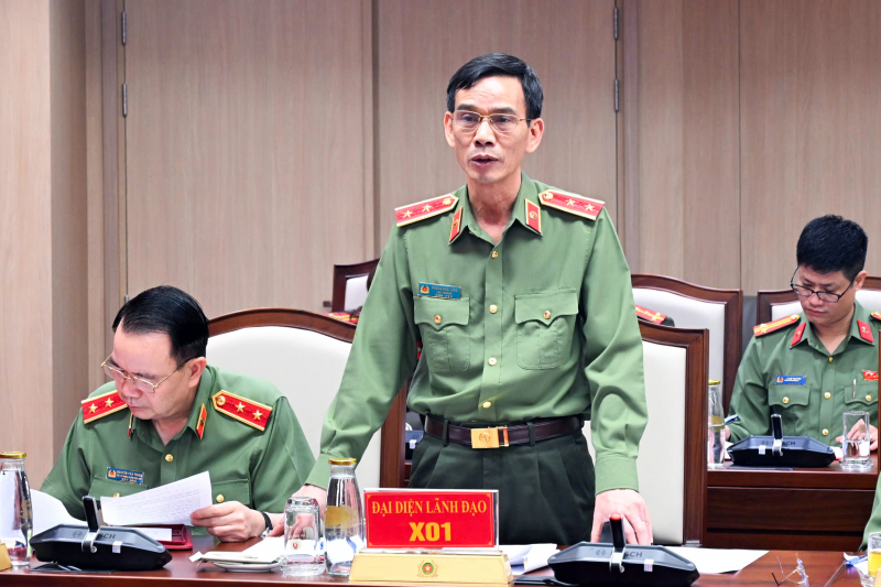 Đoàn kiểm tra, giám sát số 04 của Bộ Chính trị làm việc với Đảng bộ Công an Trung ương -1