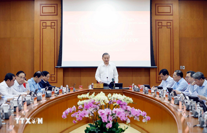 Tổng Bí thư Tô Lâm: Phát triển công nghệ chiến lược là việc không thể chậm trễ -0