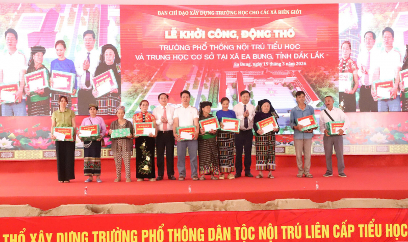 Tây Nguyên và Miền Tây Nam bộ đồng loạt khởi công các trường nội trú khu vực biên giới. -0